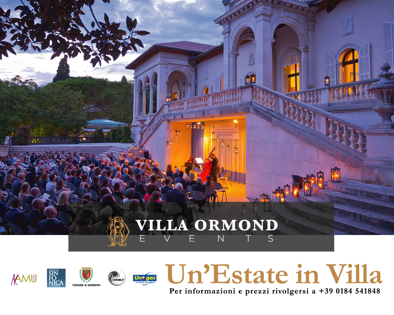 Un’Estate in Villa 2018 – Calendario Eventi